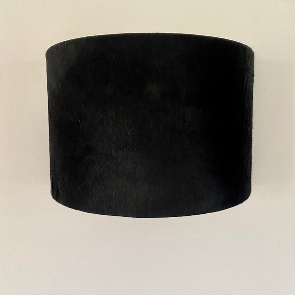 Black Cowhide Chalet Chic Wall Light