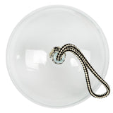 Hand Blown Cloche With Black And White Cord Handle