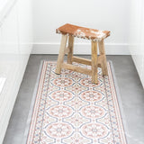 Brown And White Cowhide Saddle Stool