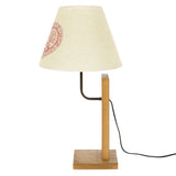 Rustic Lamp With Alpine Style Shade