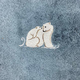 Arctique Grey Polar Bear Towels