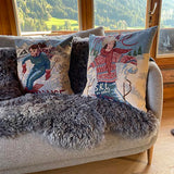 Ski Val d'Isere Vintage ski Cushion