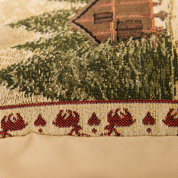 Gobelin Belgium Tapestry - Chalet Cushion