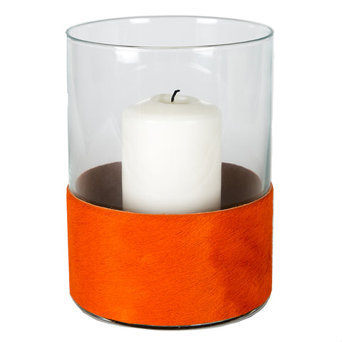 Angel des Montagnes Hurricane Lamp With Cowhide Band