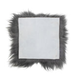Silvery Grey Long Icelandic Sheepskin Seat pad