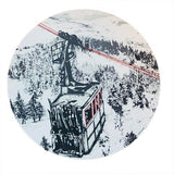 Megeve Range- Two Vinyl Place Mats With Cable Car Mountain Scene