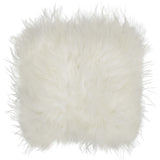 White Longhaired Icelandic Sheepskin seatpad